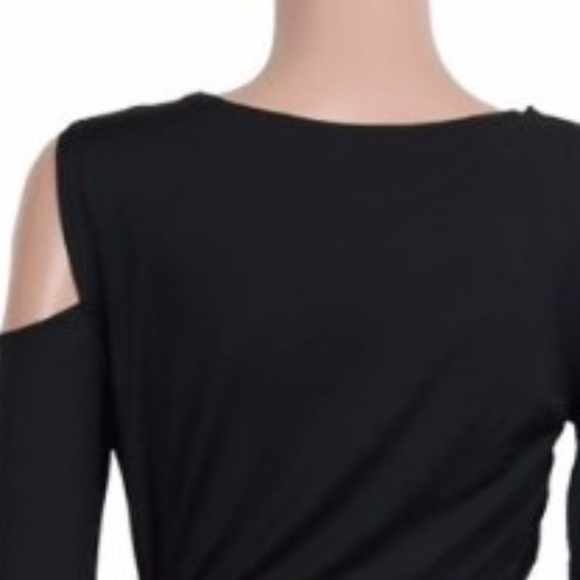 2PC: Cold Shoulder Top And Maxi Skirt with 2 side- - Picture 7 of 8